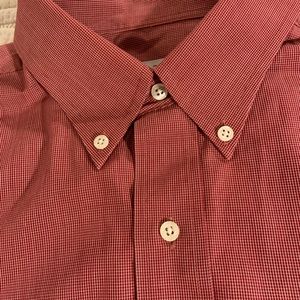 Brooks Brothers non iron red dress shirt